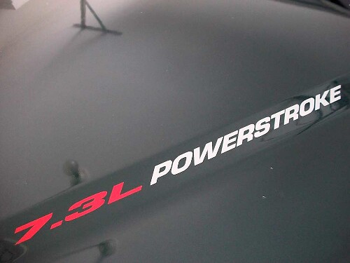 Nieuwe 7.3L POWERSTROKE Hood sticker embleem stijl sticker Ford F250 F350 Turbo Diesel
