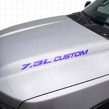 7.3L Custom motorkap vinyl decal set voor Musclecar truck F250 F350_2