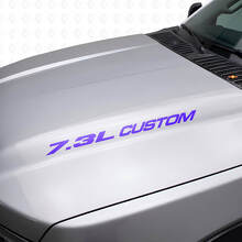 Nieuwe 7.3L POWERSTROKE Hood sticker embleem stijl sticker Musclecar F250 F350 Turbo Diesel
_2