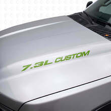 7.3L Custom motorkap vinyl decal set voor Musclecar truck F250 F350_3