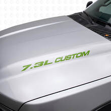 Nieuwe 7.3L POWERSTROKE Hood sticker embleem stijl sticker Musclecar F250 F350 Turbo Diesel
_3