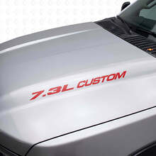 7.3L Custom motorkap vinyl decal set voor Musclecar truck F250 F350_4