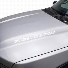 Nieuwe 7.3L POWERSTROKE Hood sticker embleem stijl sticker Musclecar F250 F350 Turbo Diesel
_5
