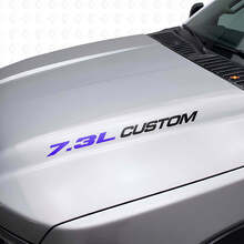 7.3L Custom motorkap vinyl decal set voor Musclecar truck F250 F350_7
