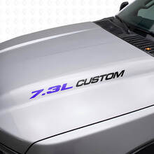 Nieuwe 7.3L POWERSTROKE Hood sticker embleem stijl sticker Musclecar F250 F350 Turbo Diesel
_7