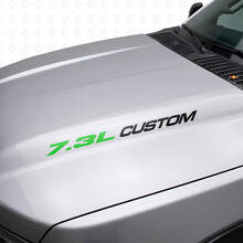Nieuwe 7.3L POWERSTROKE Hood sticker embleem stijl sticker Musclecar F250 F350 Turbo Diesel
_8
