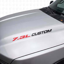 7.3L Custom motorkap vinyl decal set voor Musclecar truck F250 F350_9