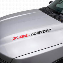 Nieuwe 7.3L POWERSTROKE Hood sticker embleem stijl sticker Musclecar F250 F350 Turbo Diesel
_9