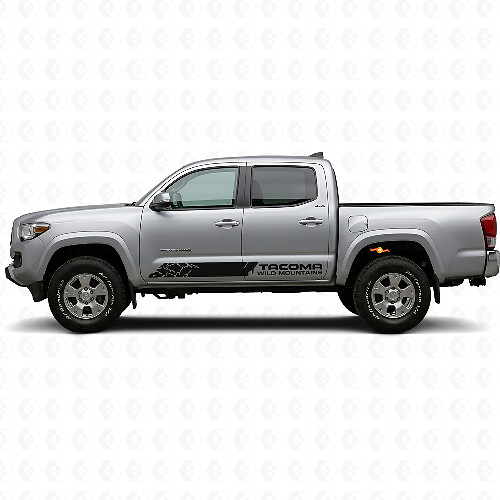 Wild Mountains zijstrepen vinyl decal set voor Toyota Tacoma 2016