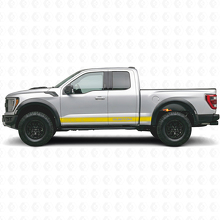 Aangepaste Zijkanten Outline Strepen Vinyl Decal Kit voor Musclecar truck_5