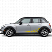 Checkered Flag Zijstrepen Vinyl Decals Kit voor Mini Cooper F56_5