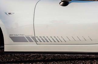 Mazda MX5 Miata deurpaneel zijstreep grafische sticker Skyactiv