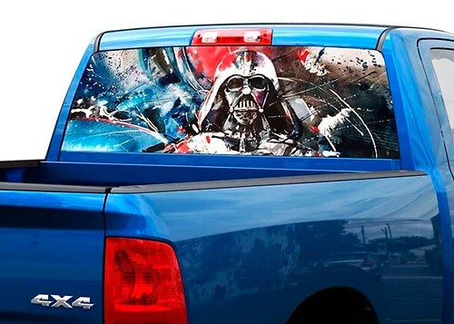 Darth vader art achterruit sticker sticker pick-up truck SUV auto