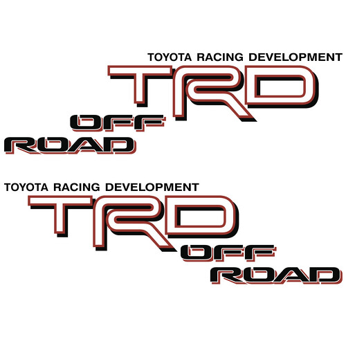 TRD Off Road Bedside Zij Vinyl Decal Sticker voor Toyota Tacoma