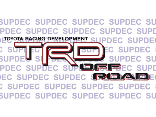 TRD Off Road Tacoma Tundra Kwart Paneel Decals Stickers Off Road