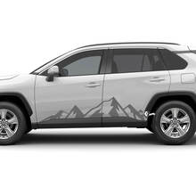 Bergen Rocker Panel zijdeuren sticker sticker voor Toyota Rav4 Rav 4
 3