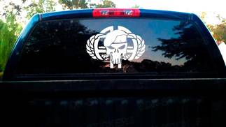 1PC Airborne Punisher voor de achterruit van een vrachtwagen of badges met emblemen