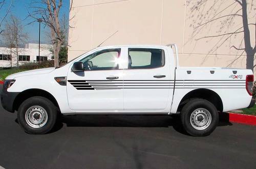 PC strepen pick-up truck taps toelopende vinyl sticker kap afbeelding voor camo van Ford ranger 2012 - 2020 sticker
