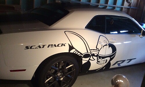 Scat Pack Bee R/T 6.4L Zijkant Vinyl Decal Set voor Dodge Challenger