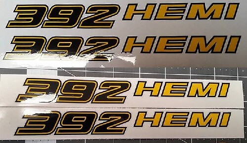 392 Hemi Motorkap Vinyl Stickers voor Dodge Challenger Charger SRT8