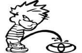 Grappige Plas op Toyota Vinyl Decal Sticker