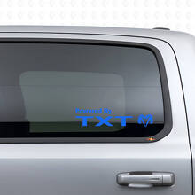Aangedreven door Custom Window Vinyl Sticker voor Dodge Ram_2