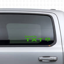Aangedreven door Custom Window Vinyl Sticker voor Dodge Ram_3