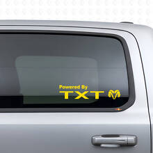 Aangedreven door Custom Window Vinyl Sticker voor Dodge Ram_5