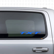 Aangepaste tekst vinylsticker voor zijruit Dodge Ram_2