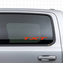 Aangepaste tekst vinylsticker voor zijruit Dodge Ram_4