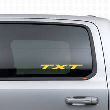 Aangepaste tekst vinylsticker voor zijruit Dodge Ram_5