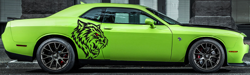 Grootste Hele Stam Sticker Decal Graphics Vinyl voor Dodge CHALLENGER 2367