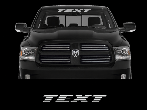 Aangepaste tekst 30 DODGE Voorruit Window Banner Decal Sticker Dodge ram