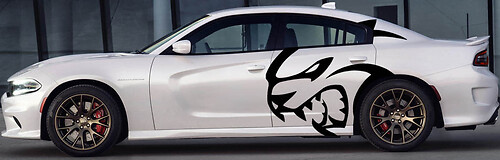 Hellcat Logo Zij Vinyl Decal Sticker voor Dodge Charger Hellcat 2015-2023