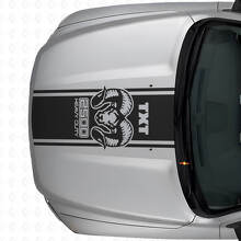 Hemi Stijl Achterkant & Motorkap Strepen Vinyl Decal Kit voor Dodge Ram 1500 2500_5