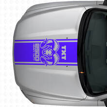 Hemi Stijl Achterkant & Motorkap Strepen Vinyl Decal Kit voor Dodge Ram 1500 2500_6