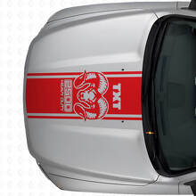 Hemi Stijl Achterkant & Motorkap Strepen Vinyl Decal Kit voor Dodge Ram 1500 2500_7