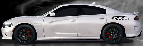 RT Hemi Bedside Vinyl Decal Sticker voor Dodge Charger