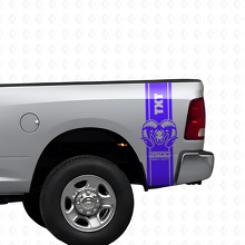 Hemi Custom Tekst Achterzijde Strepen Vinyl Decal Kit voor Dodge Ram 1500 2500_2