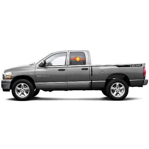 Hemi Style Strepen Zijdelings Vinyl Decal Sticker voor Dodge Ram 1500
