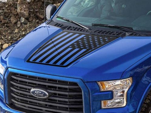 Ford F-150 2015-2016 USA Vlag motorkap grafische zijstreep sticker sticker