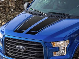 Ford F-150 2015-2016 F150 motorkap grafische streep sticker sticker 5