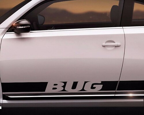 Bug Strepen Zij Vinyl Decal Sticker voor Volkswagen Beetle 2013-2016