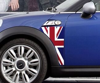 Een Panel Mini Cooper R56 Union Jack UK vlag spatbord grafische sticker sticker