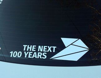 BMW Motorsport M Performance Next 100 Years raamsticker-stickerafbeeldingen

