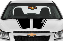 Rally motorkapstrepen vinyl decal voor Chevy Cruze 2011-2014_2