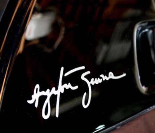 Ayrton Senna Handtekening Raam Vinyl Decal Sticker