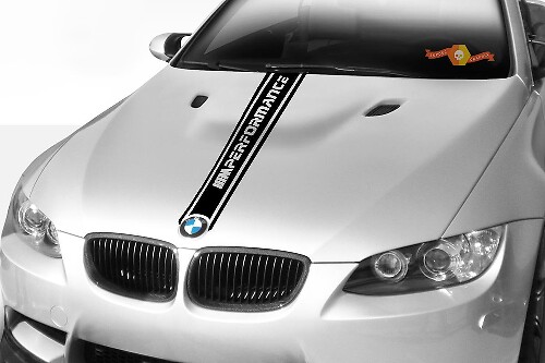 M Performance Streep Motorkap Vinyl Decal Sticker voor BMW 3 Serie E90/E91/E92/E93 2005-2013