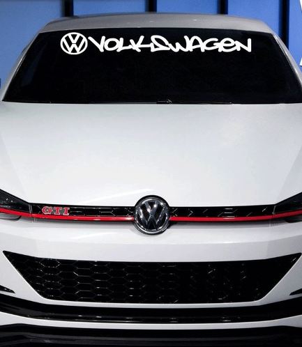 VW Volkswagen voorruit belettering sticker sticker jetta gti vw buggy kever
