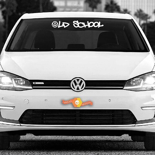 Old School VW voorruit vinyl decal voor Volkswagen